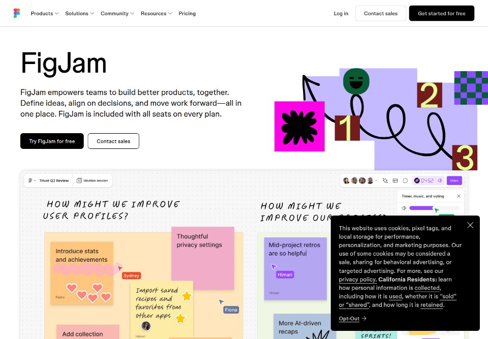 Frozen desktop figjam page