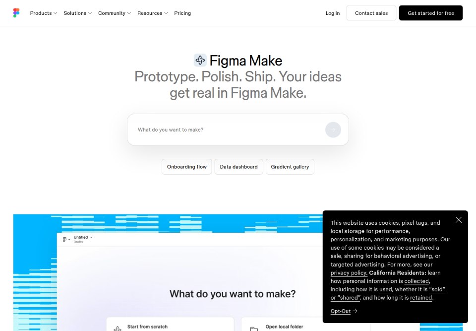 Frozen desktop make page